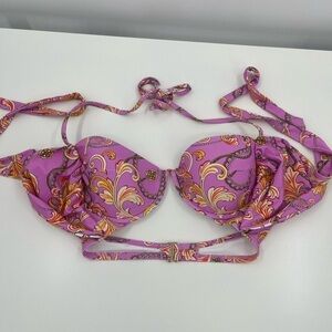 Carmen Marc Valvo Pink Bikini Top